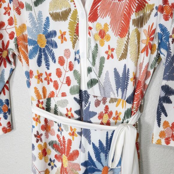 Lily by Firmiana Dress Floral Wrap Red Size XL Garden Party Layers - Picture 4 of 9